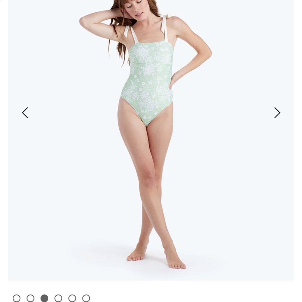 Summersalt the Tie Oasis Suit in Ivy Vintage Floral